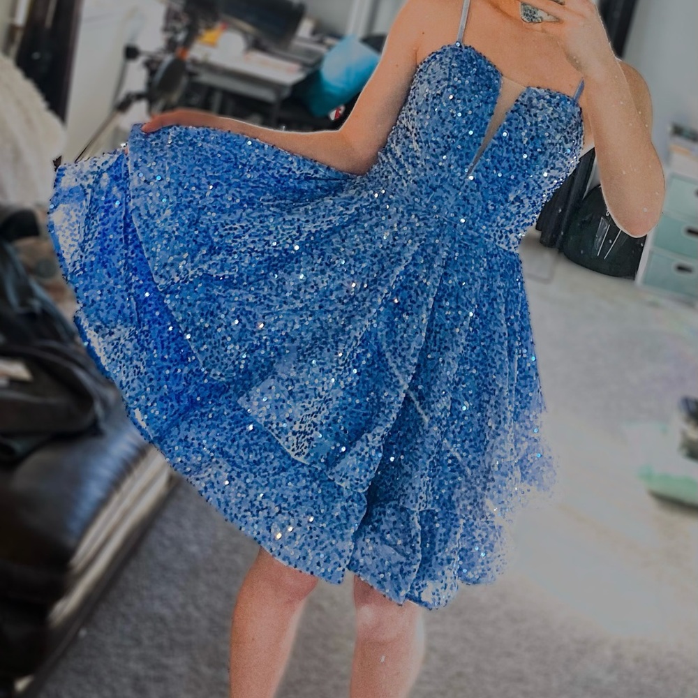 NWT Light Blue Prom Dress.